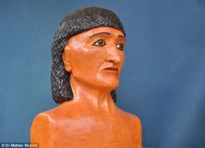 reconstructed face of ancient priest from 18th dynasty see blog saving face