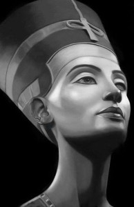 Nefertiti black and white beautiful image
